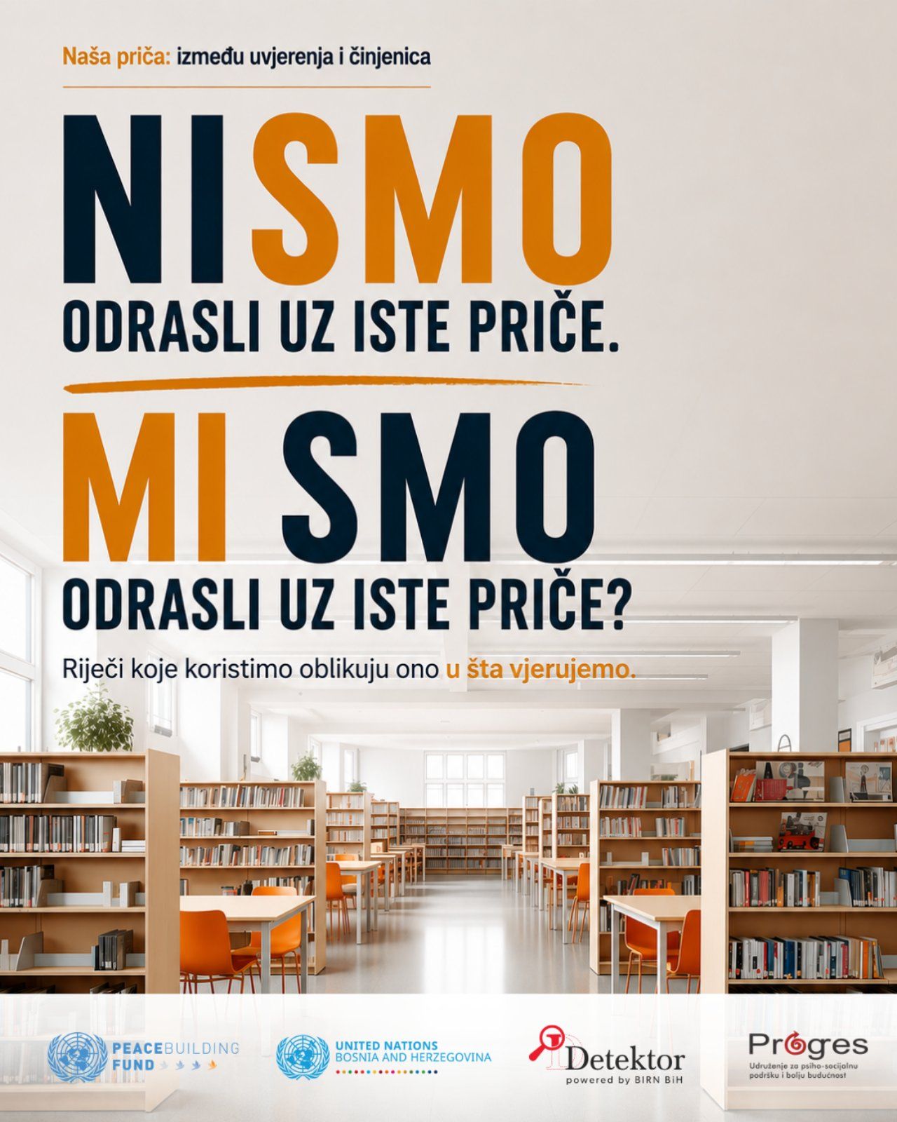 Poziv za učešće u programu „Naša priča: između uvjerenja i činjenica“