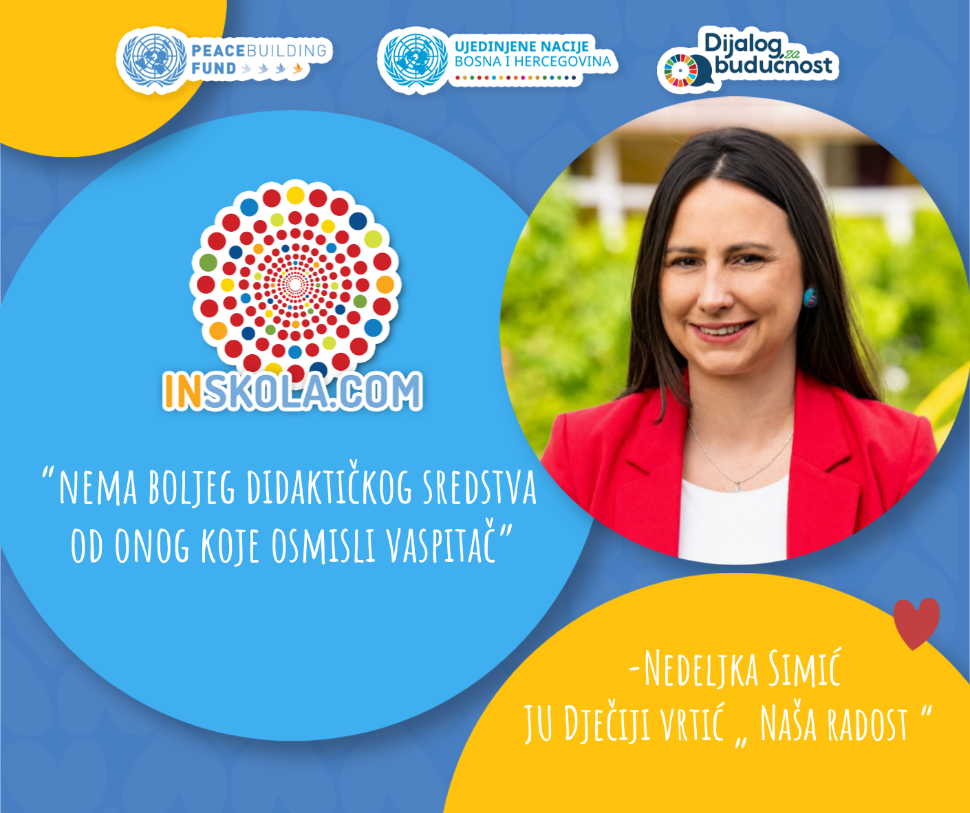 InŠkola je za mene inspiracija": Priča Nedeljke Simić, vaspitačice koja vjeruje u maštu i zajednicu
